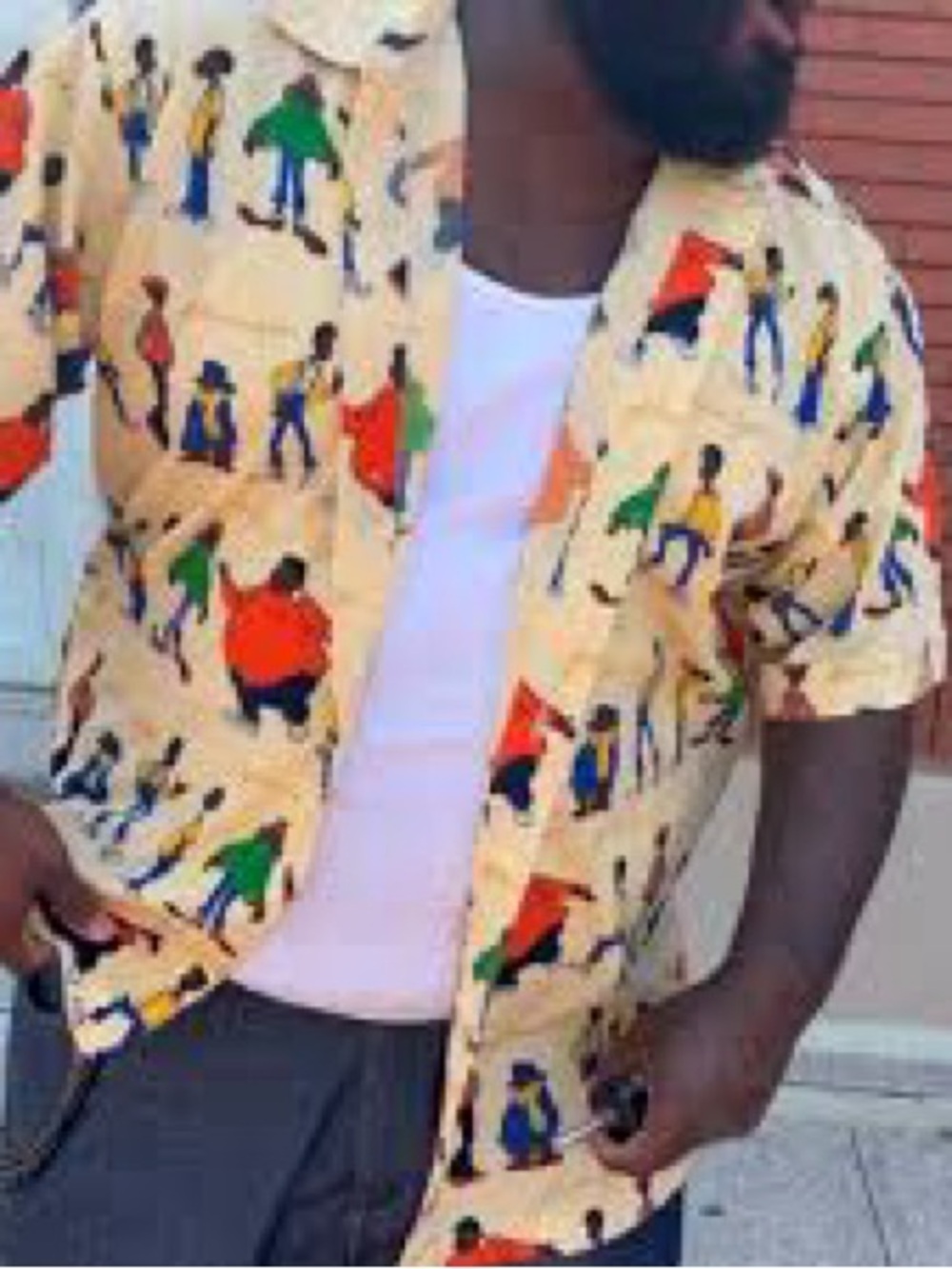 Vintage Platinum FUBU Fat Albert Shirt XXL Cartoon Graphic All Over Print 90s - Picture 2 of 5